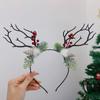 Branch Deer Horns Flower Hair Accessories Antlers Headband Korean Style Head Hoop Women Hair Band
