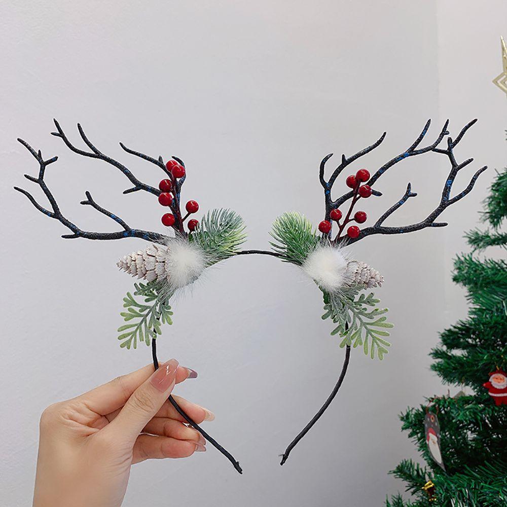 Branch Deer Horns Flower Hair Accessories Antlers Headband Korean Style Head Hoop Women Hair Band