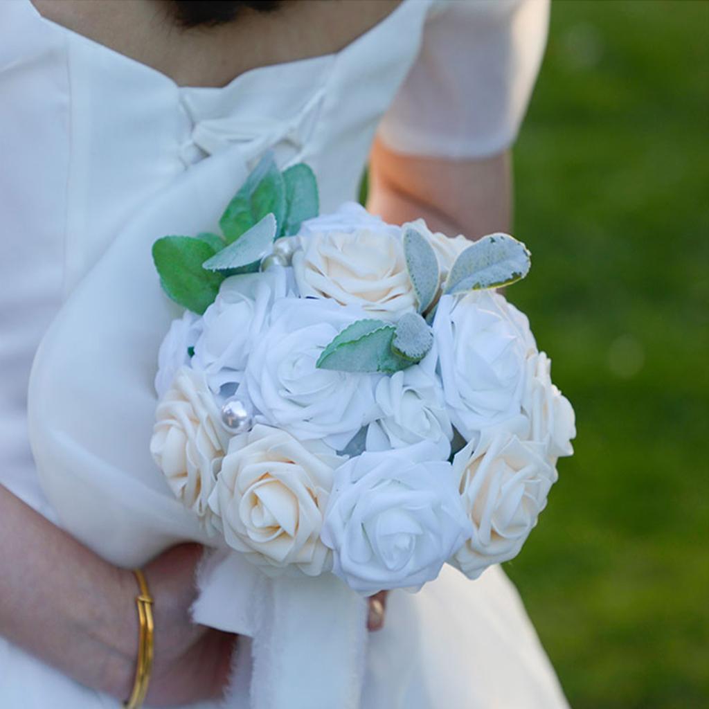 Hochzeitssträuße für Braut Realistisch Romantisch Mehrzweck Braut Künstliche Blumenstrauß