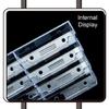 2Pcs Desktop Business Card Casr Display Stand Acrylics Card Stand Desk Business Card Organizers Name Card Storage Casre