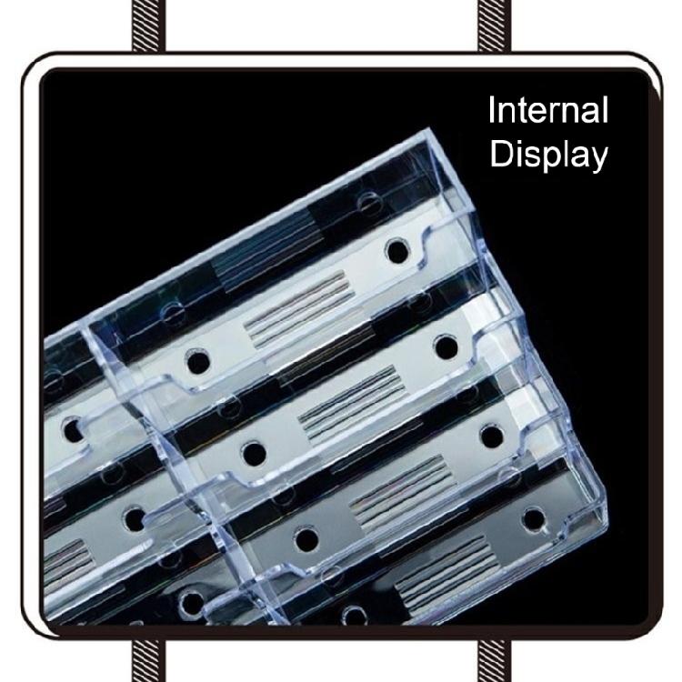 2Pcs Desktop Business Card Casr Display Stand Acrylics Card Stand Desk Business Card Organizers Name Card Storage Casre