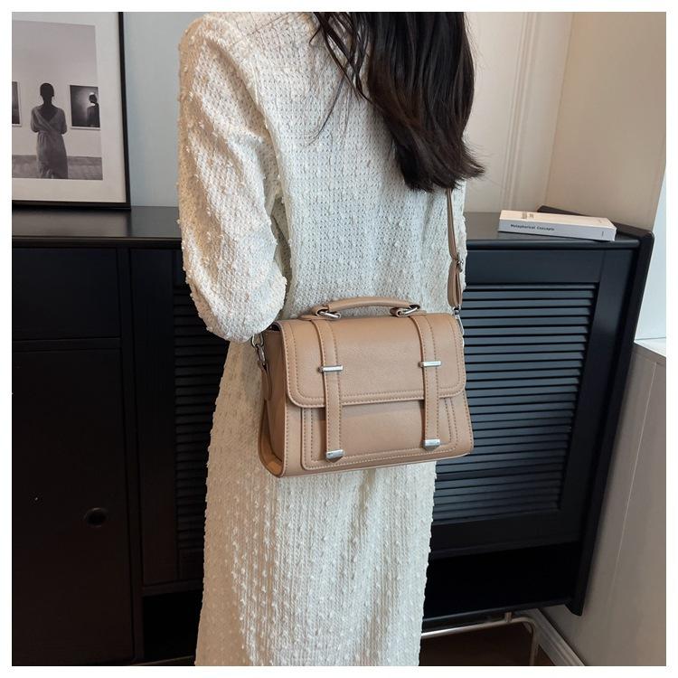 Minimalist Men's Shoulder Bag Fashionable Male PU Leather Crossbody Bags Small Flip Style Messenger Bag for Men Designer Handbag