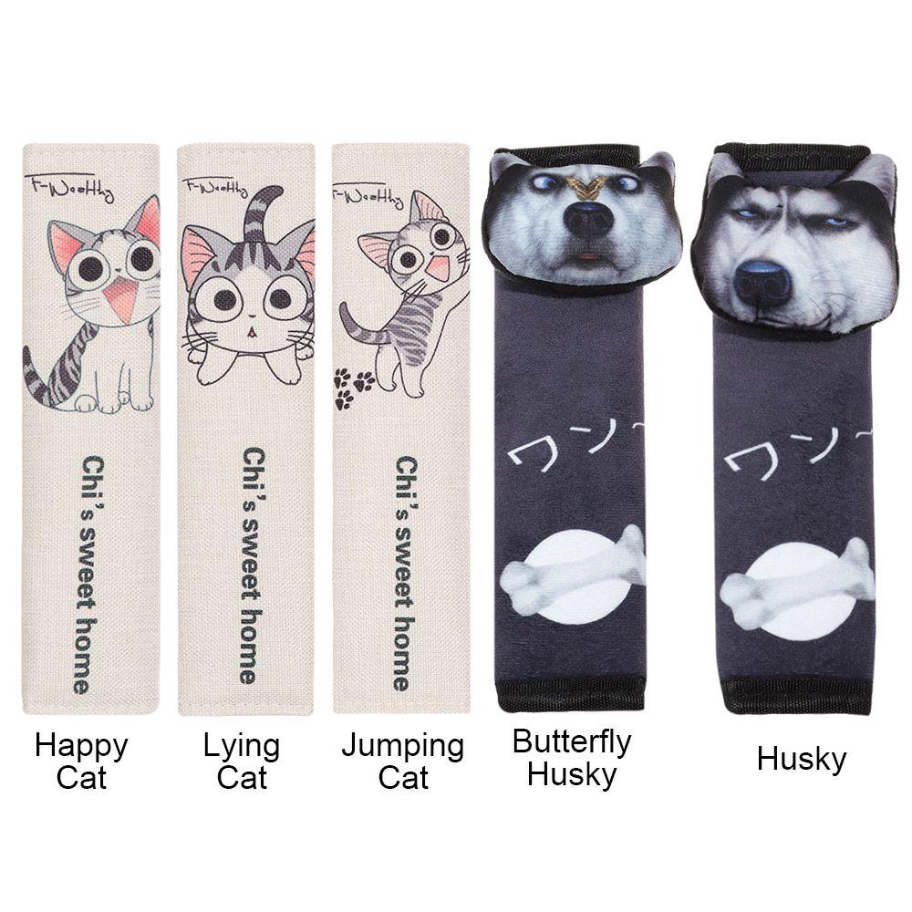 Hot Flannel General Model Cartoon Shoulder Strap Shoulder Guard Safety Belt Protector Car