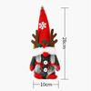 Cloth Deer Antlers Dwarf Ornament Handmade Faceless Doll Christmas Plush Doll  Cabinet