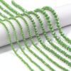 1 Strand Faceted Crystal Beads Olive Green Abacus Glass Loose Spacer Beads For Jewelry Making DIY Necklace Bracelet 3/4/6/8mm