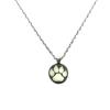 Luminous Cat Paw Print Fluorescent Pendant Necklace