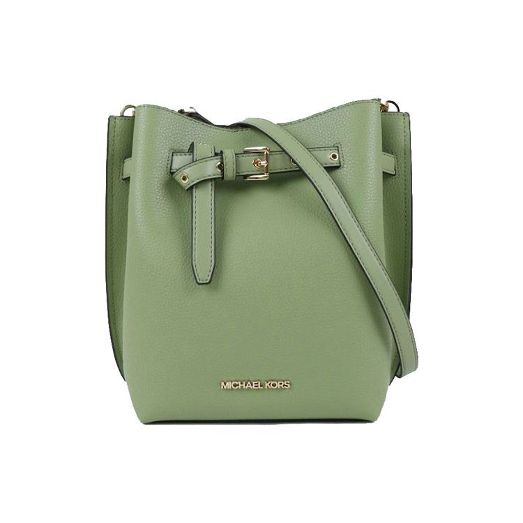 

Michael Kors Mk Emilia Solid Fashion Leather Bucket Bag Women bags Light-Sage 35S1GU5M1T-LIGHT-SAGE Basic Set (Bag+Dust Bag)
