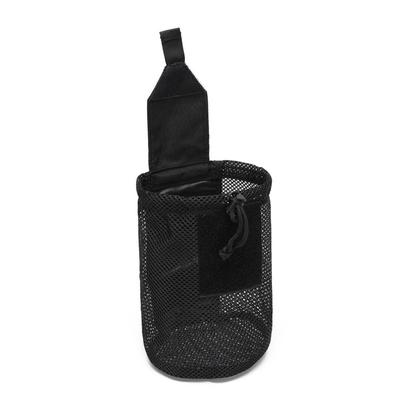 Foldable Dump Pouch Mesh Design Adjustable Mini Storage Bag with Lanyard Drawstring Closure Roll-Up Organizer Pouch