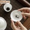 Ice Seed Jade Porcelain Tea Separator Infusor Retro Tea Strainer Dispenser Tea Making Tea Filter Tea Ceremony Supplies Ornaments