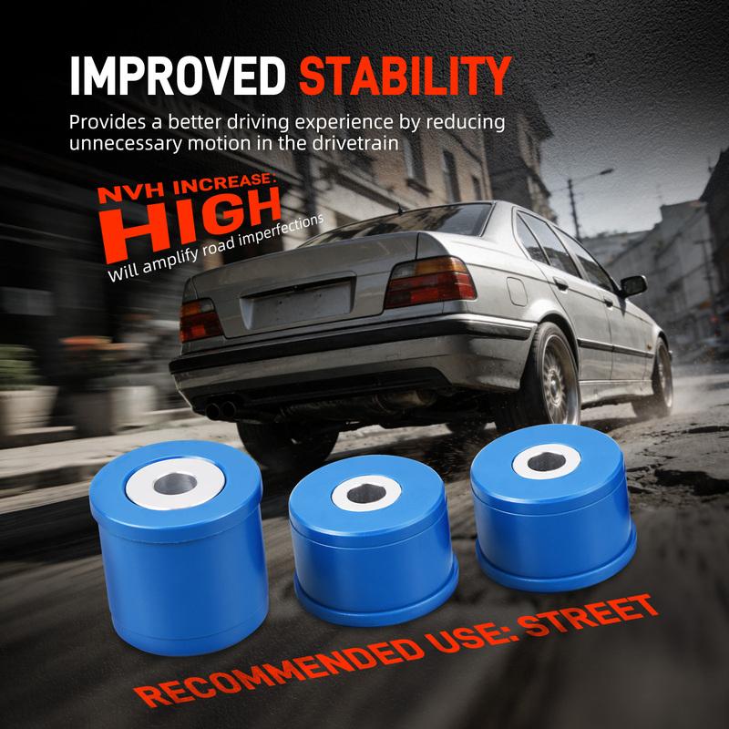 95A Polyurethane Differential Mount Bushings for BMW E36 1992-1999, Replace for 33171134872, 33171134871
