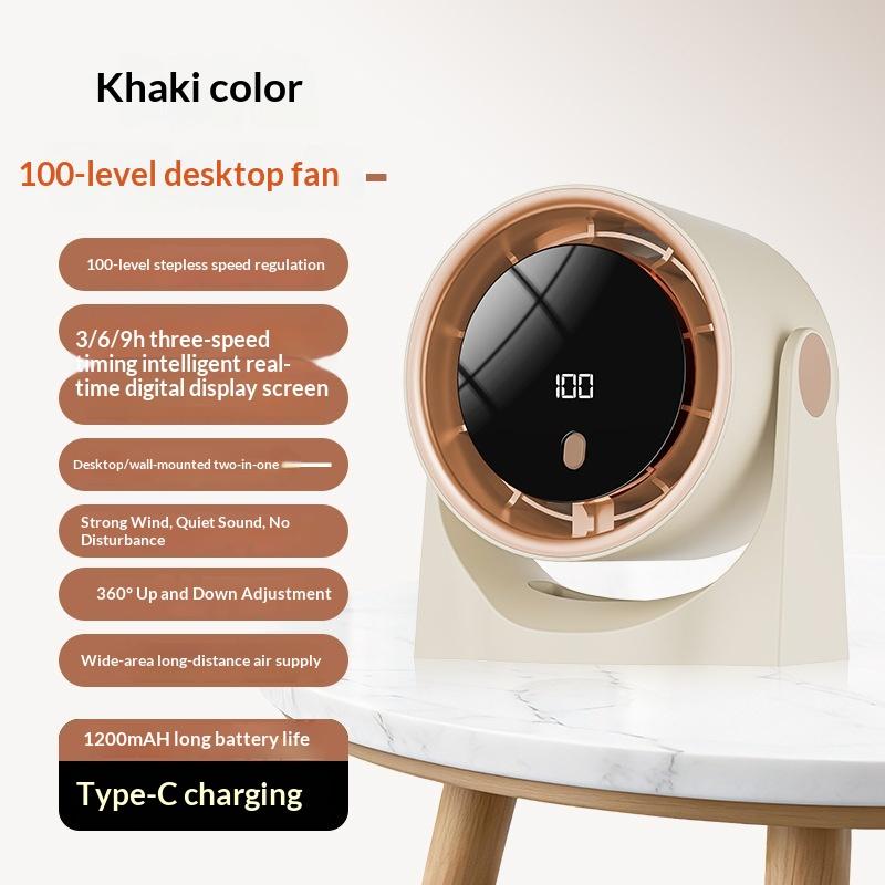Wireless Portable Multifunctional Circulation Fan Silent Desktop Wall Ceiling Mount Air Cooler For Home Use