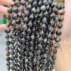 Natural Crystal Round Double Turtle Faceted Beads, 8mm & 10mm, Semi-finished DIY Jewelry