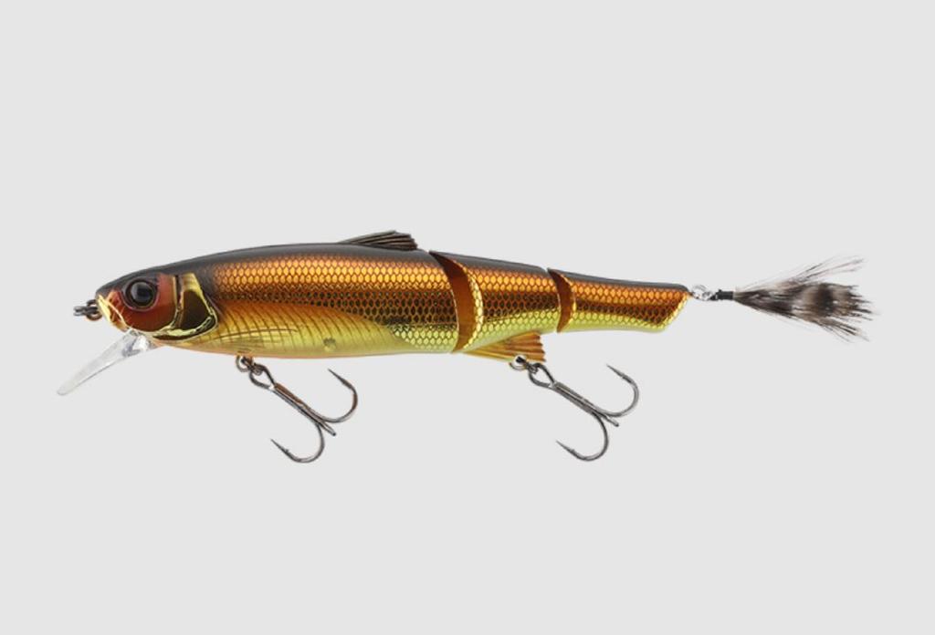 Leurre Flottant Jackall Mikey Sleek 115 - Or Abat-jour Clignotant, 115 Mm, Pour Bass