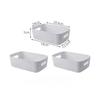 Three Desktop Storage Boxes Sundries Toys Cosmetics Organizer Box Storage Basket Snacks Household Kitchen Storage Box