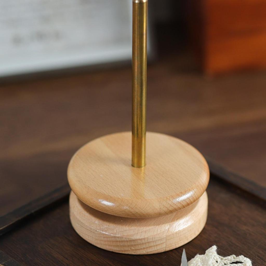 Holz drehbarer Garnwickler: Handstrick-Garnspulen-Aufbewahrungswerkzeug