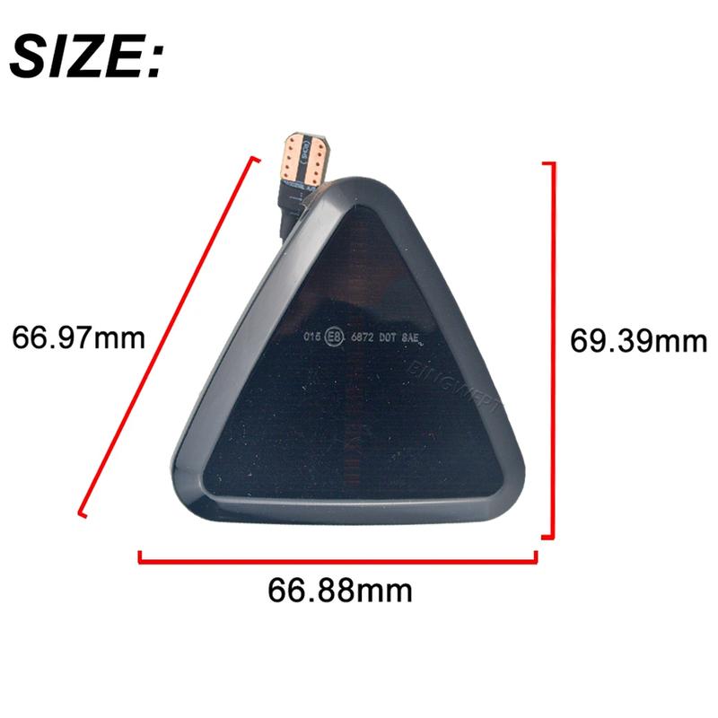 2PCS Car Accessories LED Dynamic Side Marker Turn Signal Lights For RENAULT KANGOO II Mod.Bj. 2008-2013