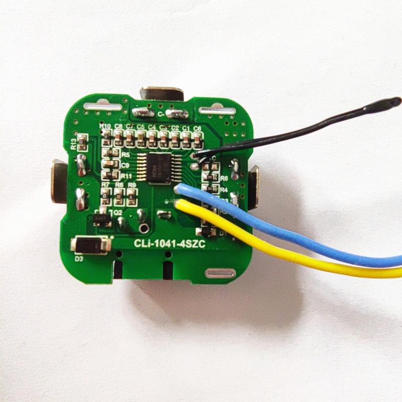 Scheda Circuitale BMS 4s 20A PCBA Batteria 18650 3.7V Con Connettore DC Per Trapano Elettrico Manuale 16.8v