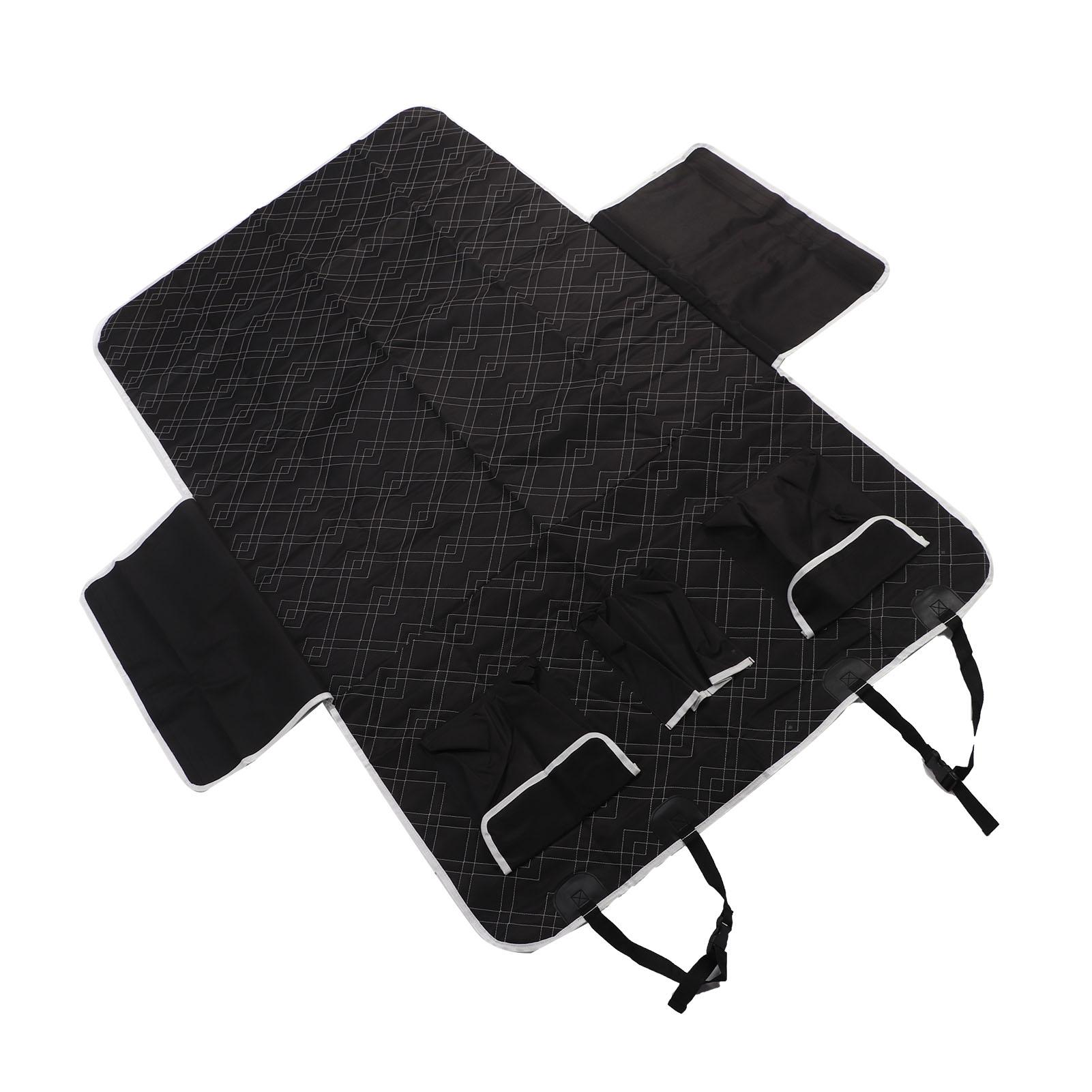 

Чехол на заднее сиденье для собак из полиэстера, нескользящий, устойчивый к царапинам, водонепроницаемый коврик для домашних животных для автомобилей, грузовиков, внедорожников