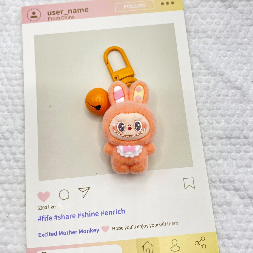 Flocking Pony Cart DIY Resin Accessories Mobile Phone Chain Bag Hanging Tide Play Blind Box Bag Desktop Ornament