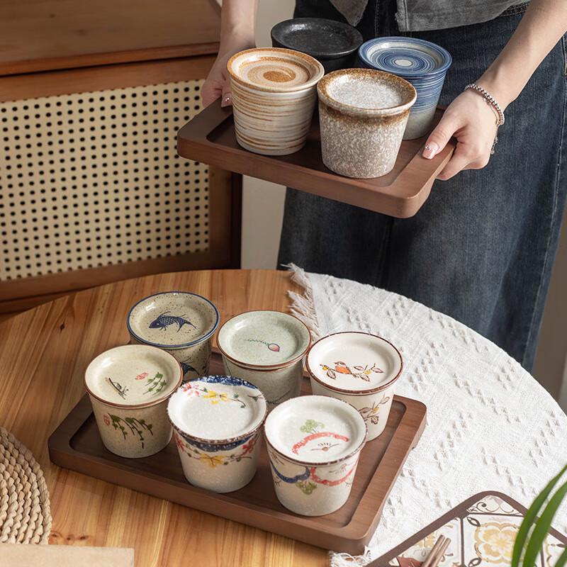 

Zhinianhua Retro Underglaze Ceramic Master Teacup with Lid