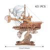 Assembly DIY 3D Wooden Puzzle Miniature Model Ship Building Block Kits  Children Kids Girls