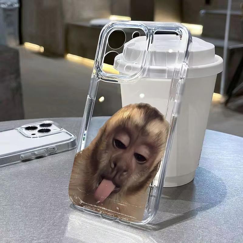 

Funny Monkey Pattern Phone Case For Xiaomi Mi 17 Pro 15 14 13 12 11 Lite 5G Mi 15 T Pro 14T 13T 12T Clear Bumper Cover Xiaomi 12S Ultra