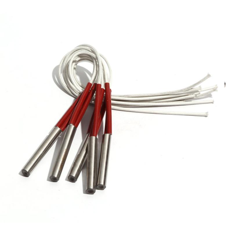 5 Adet 8mm Çap 98~115mm Uzunluk Elektrikli Kartuş Isıtıcılar 304 Paslanmaz Çelik 240/250/260/270/280W Silindirik Isıtma Tüpü