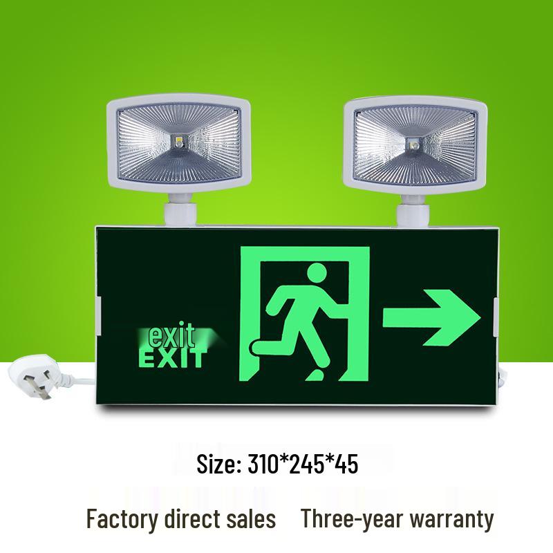 LED Emergency Exit Sign with Charging Indicator