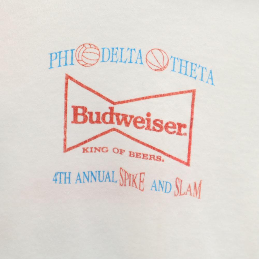 Budweiser 90s Back print Short sleeve Single stitch cut off T-shirt Men's Used