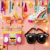 Disco Party Balloons Inflatable Sunglasses Roller Skate Boombox Balloons 80s 90s Retro Color Foil Balloons for Disco Theme Birthday Party Supplies