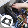 Metall & Gummi 3,5-Zoll Festplatten-Montagehalterung für 3,5 Festplatte zur 5,25-Zoll Schacht-Installation Stoßfest & Geräuschreduzierend