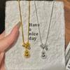 Intricately embellished gourd necklace, dazzling and exquisite, with a unique design, niche clavicle chain