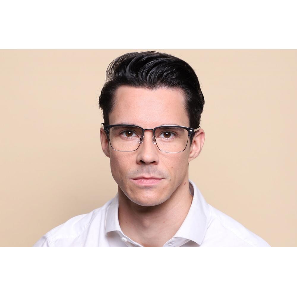 Full Rim Browline Black Gunmetal Smartbuy Collection Huellie 71002 C9 Fashion Unisex Eyeglasses