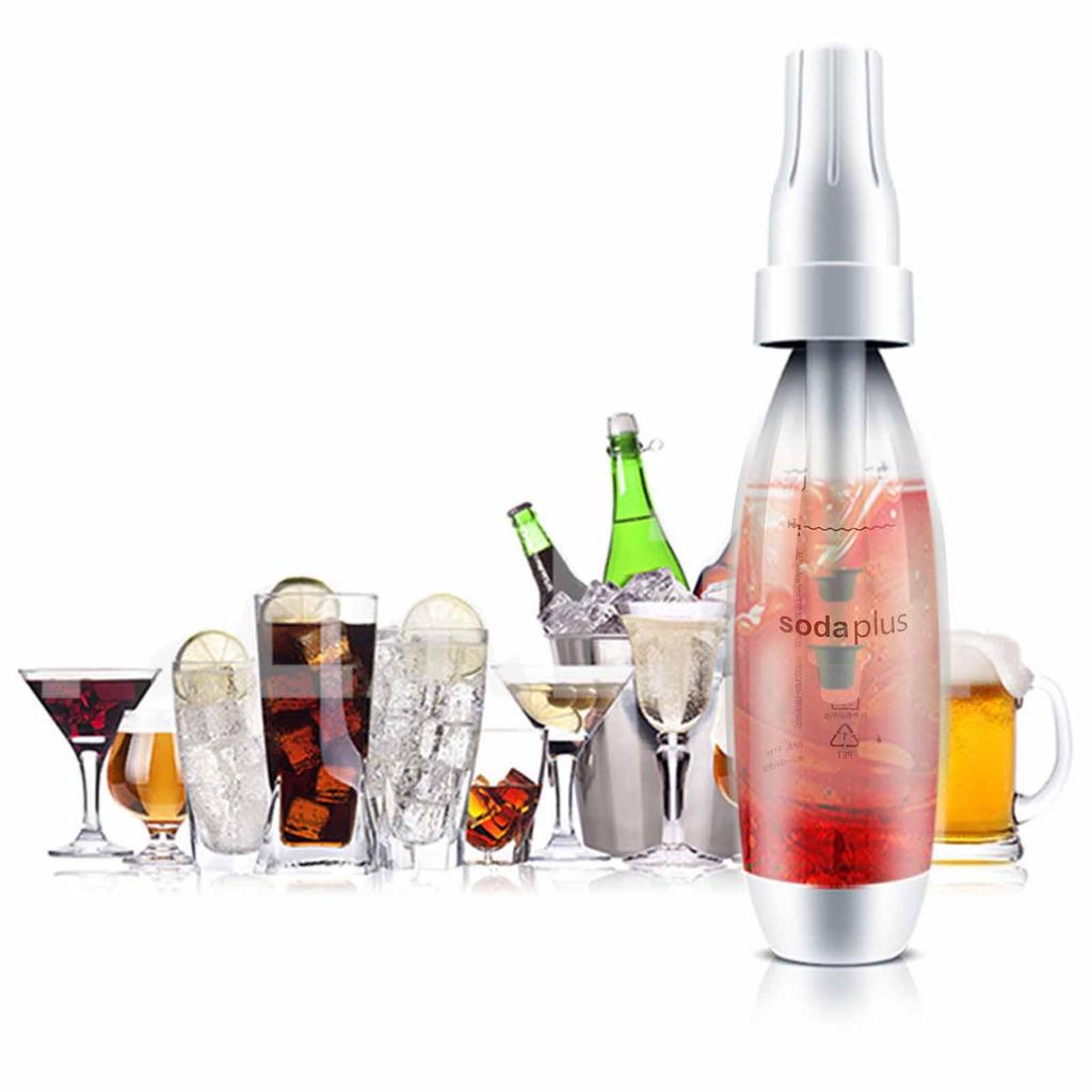 Portable 1000ML Sparkling Water Maker Handle Bubble Soda Machine Soda Cream Bottle Dispenser for
