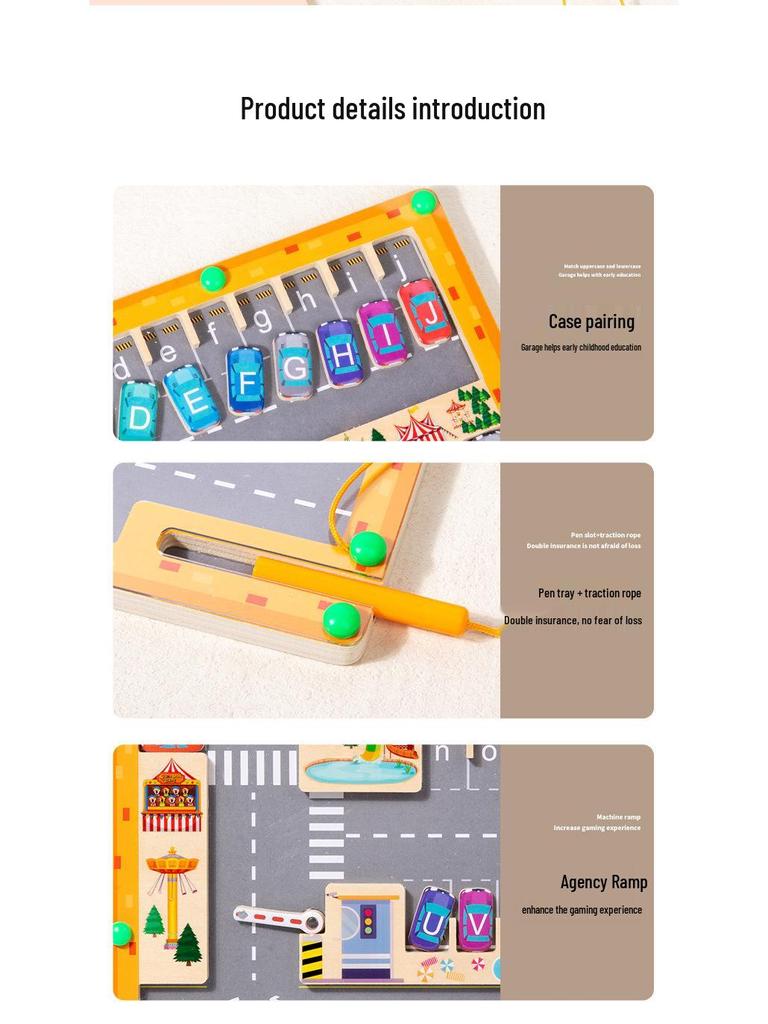CPC Magnetic Letter Matching Maze: Kids' Educational Wooden Sorting Puzzle