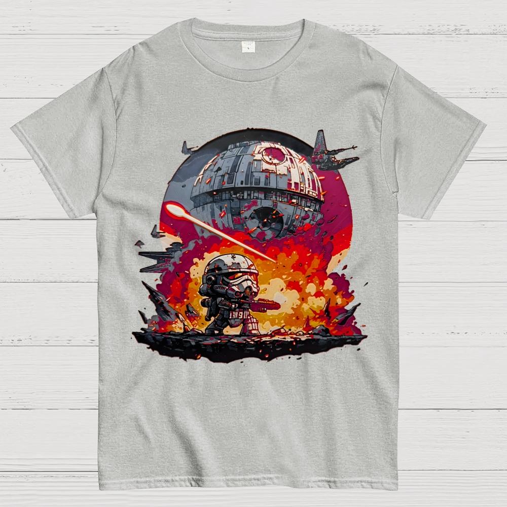 Death Star Unisex Cotton Summer Casual Cool Loose T-Shirt
