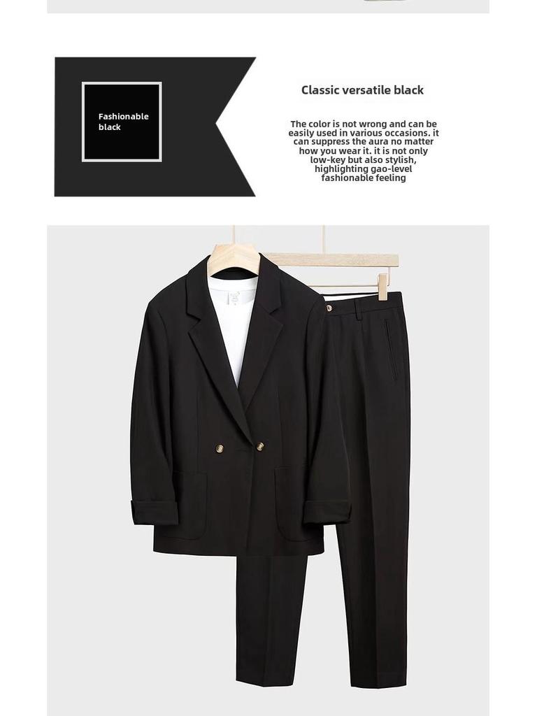 Men's Japanese-Style Loose Korean Suit Jacket - Cool, Handsome & Mature Spring Fashion