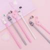 Cartoon Niedliches Haustier Gelstift Schulstudent Schreibwaren Schreibgriff Kugelschreiber Schere Hamster Katze Schwein Kaninchen Tier Stift