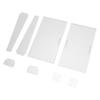 2 Sets Acrylic Easel Stand Multifunctional Stylish Look Compact Clear Picture Display Holder for Phone Book Decorative Plate Platter