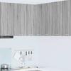 Hanging Corner Cabinet Grey Sonoma and White 57 X 57 X 80 Cm Particleboard