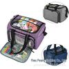 Solid Color Yarn Storage Bucket Bag for Knitting & Crochet - Round Wool Storage Bag