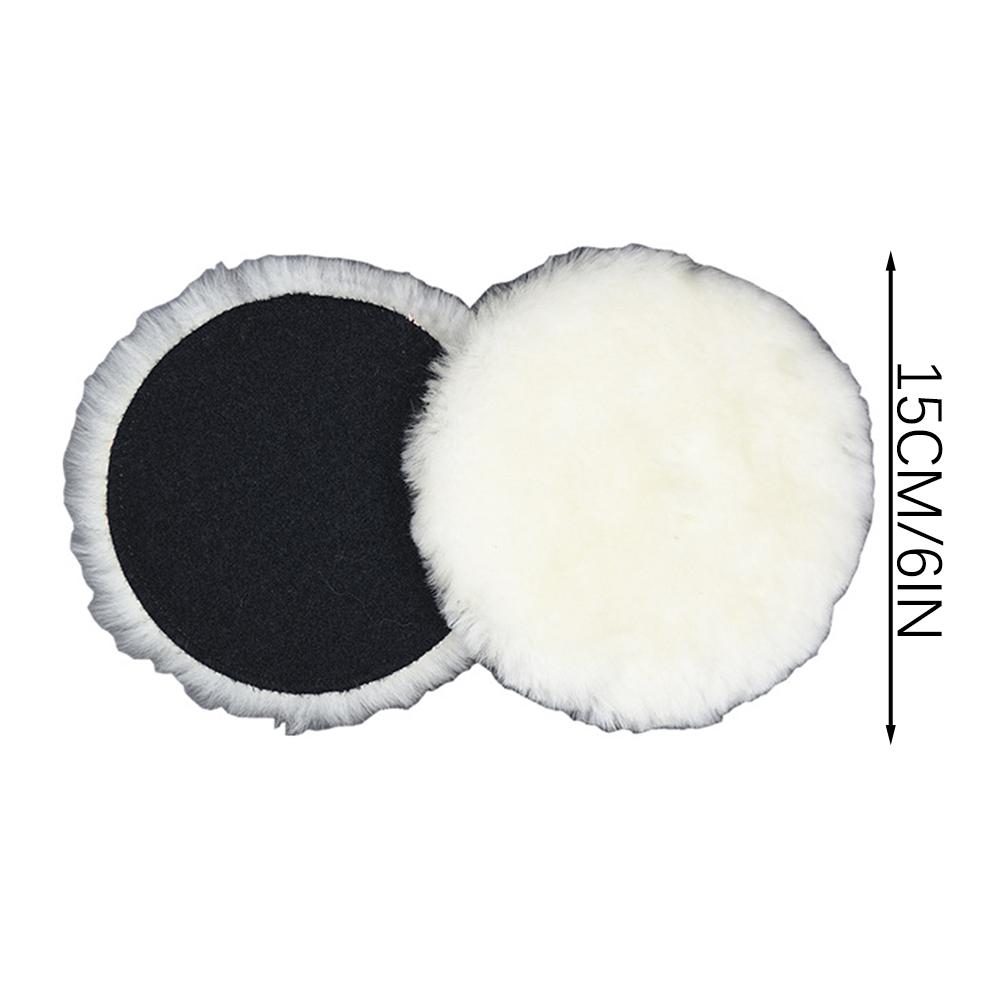 4pcs 150mm Wool Polishing Pads Thickened Automotive Scratches Removal Buffing Tool Achieve Flaw-Less High-Gloss Mirror Finish