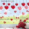 Valentine's Day Festive Party Atmosphere Decorations For Heart Shaped Wall Window Stickers Home Party Shop Restaurant