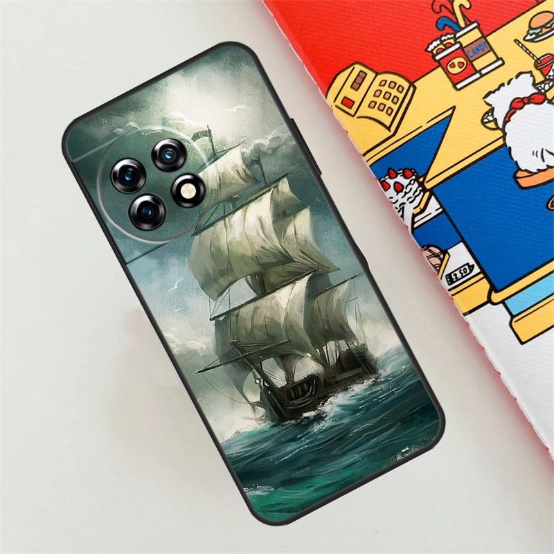 Sailing Pirate Ship Boat Case For OnePlus 12 12R 11 9 10 Pro 10T 8T 10R 9R Nord CE 2 3 4 Lite N10 N20 N200 N30 Cover