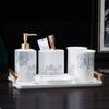 New Chinese Ceramic Press Bottle Lotion Bottle Shampoo Bath Gel Sub Bottle Soap Dispenser Bathroom Accessories Shampoo Dispenser