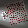 1 Sheet Cute 3D Embossed Ladybug Nail Stickers - Self-Adhesive Animal Print Decals for Nails Cute Nail Stickers