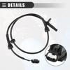 Motoforti Front Left ABS Sensor, Wheel Speed Sensor, for Nissan Sentra 2007-2012, Plastic, No.47911ET000, Black
