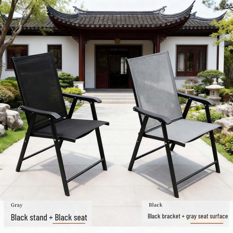 Top-Rated Outdoor Folding Table and Chairs Set with Umbrella - Casual Teslin Chairs for Balcony and Courtyard