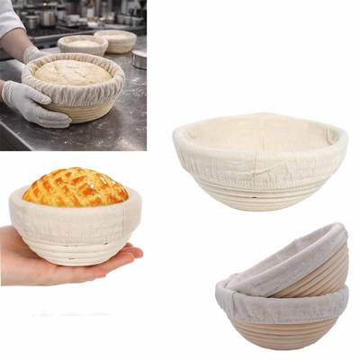 Bread Fermentation Dough Rising Rattan Basket Round Fermentation Basket  Baking Utensils