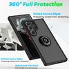 For Samsung Galaxy S25 Ultra 5G Case Car Magnetic Holder Ring Armor Cases For Sumsung S25 Plus S 25 S25Ultra Matte PC Back Cover